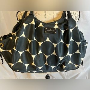 Kate Spade Black and Cream Polka Dot Bag